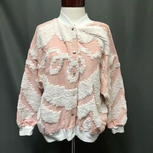 Vintage handmade chenille jacket boho coat